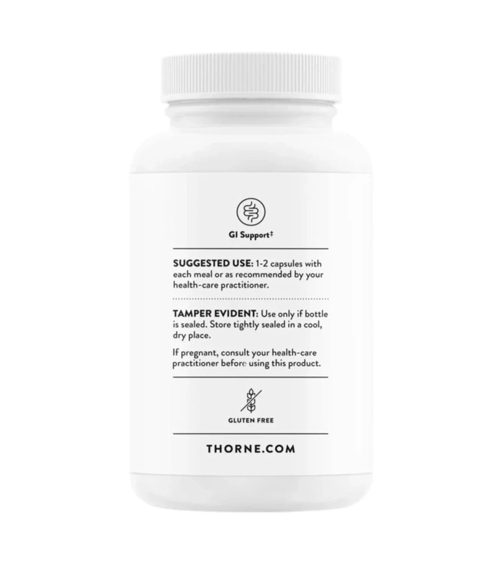 Back of Thorne Bio-Gest Supplement Bottle